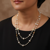 Rosana - Elegantna zlatna ogrlica s biserom