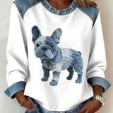 Anca – Patchwork Pulover s Psićem